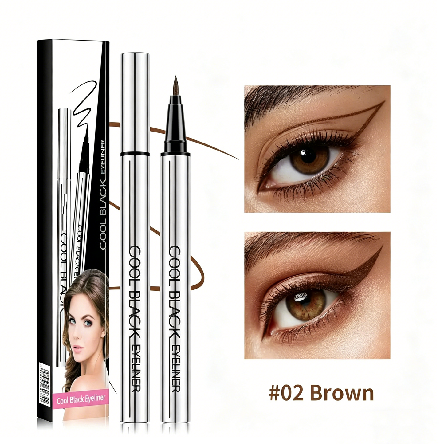 ✨ Waterproof Smudge-Proof Eyeliner – 24HR Intense Black Precision! ✨-ZGD