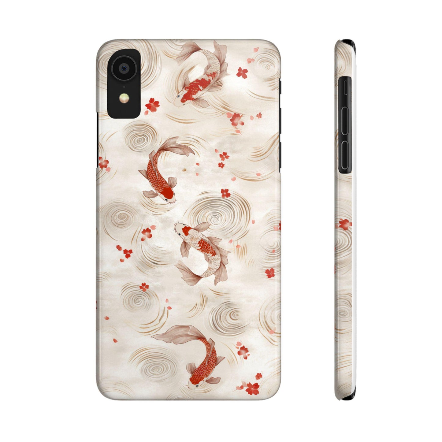 Koi Fish Watercolor Phone Case Compatible with iPhone – Slim, Durable Protection