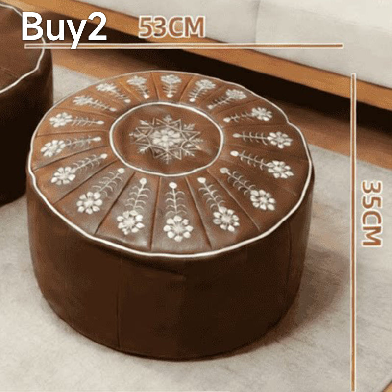 🥳2026 HOT SALE🥳💞50K+ SOLD!🏡🔊 50% OFF! High-end luxury-quality leather Versatile Round Storage Seat-YH