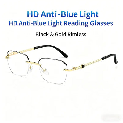Frameless Progressive Smart Vision Glasses – Multi-Focus Clarity with Blue Light Protection-YH