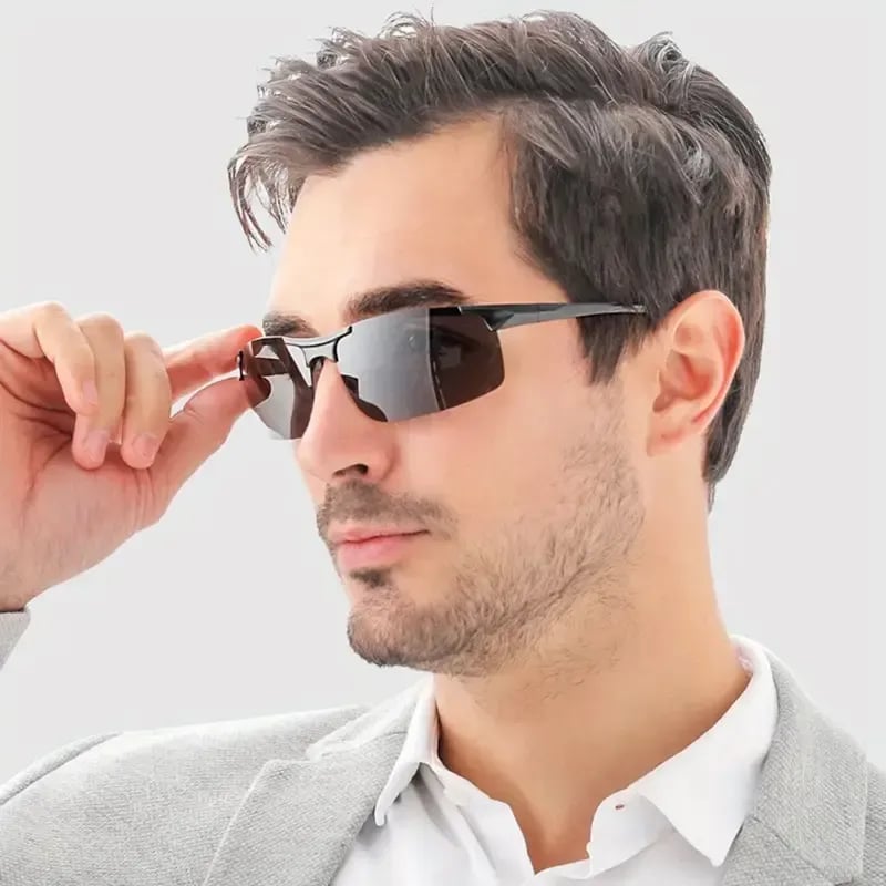 Heroiy™ HD Polarized Photochromic Sunglasses UV400 Protection | Retro Oversized Square | Unisex 2026 Essential  -YH