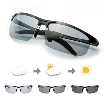 Heroiy™ HD Polarized Photochromic Sunglasses UV400 Protection | Retro Oversized Square | Unisex 2026 Essential  -YH