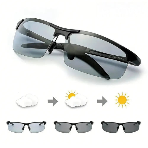 Heroiy™ HD Polarized Photochromic Sunglasses UV400 Protection | Retro Oversized Square | Unisex 2026 Essential  -YH