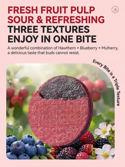 🌿Pure natural 🫐blueberry and 🍇mulberry stuffed 🍒hawthorn slices-ANN