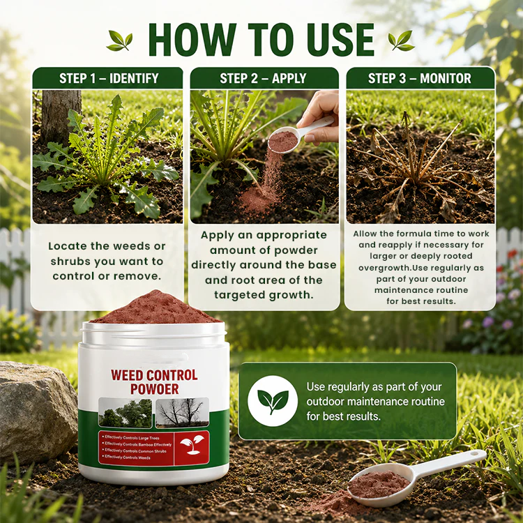 🌿 Heroiy® Weed Control Powder – Fast Acting Root Weed Killer for Lawn & Garden-ANN