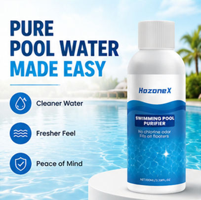 Pool Water Purifier Liquid | Clears Cloudy Green Pools, Improves All Filter Systems & Cuts Pool Maintenance Time-ANN