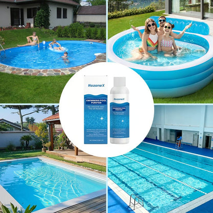 Pool Water Purifier Liquid | Clears Cloudy Green Pools, Improves All Filter Systems & Cuts Pool Maintenance Time-ANN