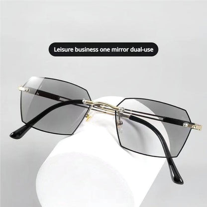 Frameless Progressive Smart Vision Glasses – Multi-Focus Clarity with Blue Light Protection-YH