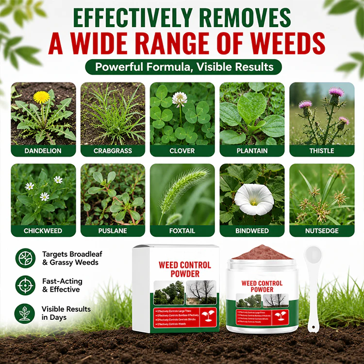 🌿 Fast-Acting Weed Control Powder - High-Efficiency Root Killer for Lawns & Gardens 💥-CW