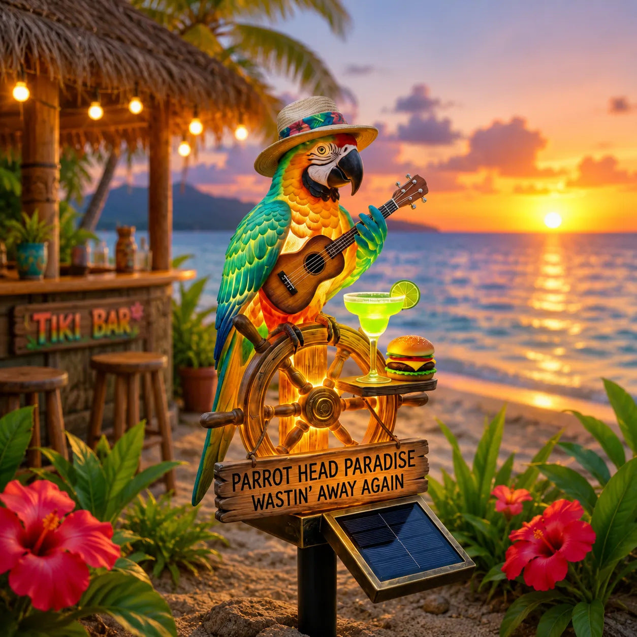 Solar Powered Parrot Garden Light