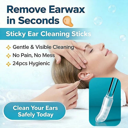 Sticky Ear Cleaning Sticks - Gentle, Visible Ear Care👂(24PCS)-YH