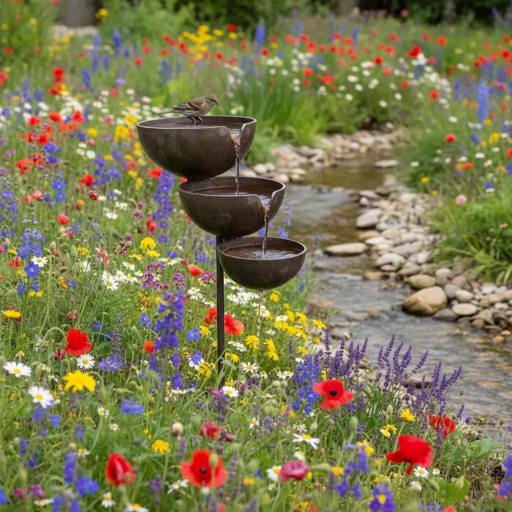 🔥Hot Sale🔥Bring Life Back To Your Garden – Rain Catcher Bird Bath 🌿🐦-YH