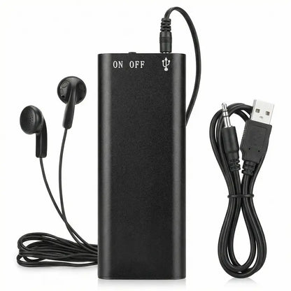Ultra-Thin Portable Voice Recorder, Professional Noise-Canceling Digital Recording Pen with Voice Activation & MP3 Player-ZGD