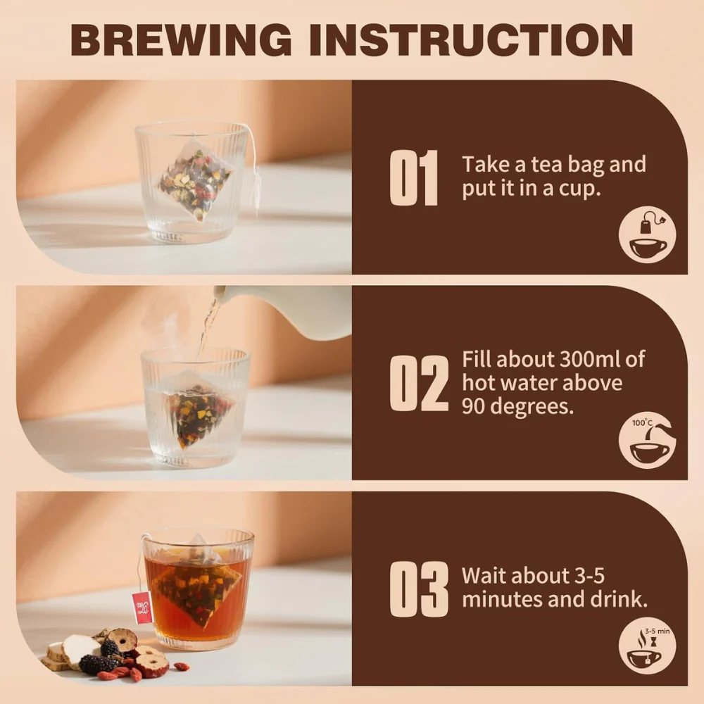 Men’s Herbal Ginseng Tea – Five Treasure Blend-ANN