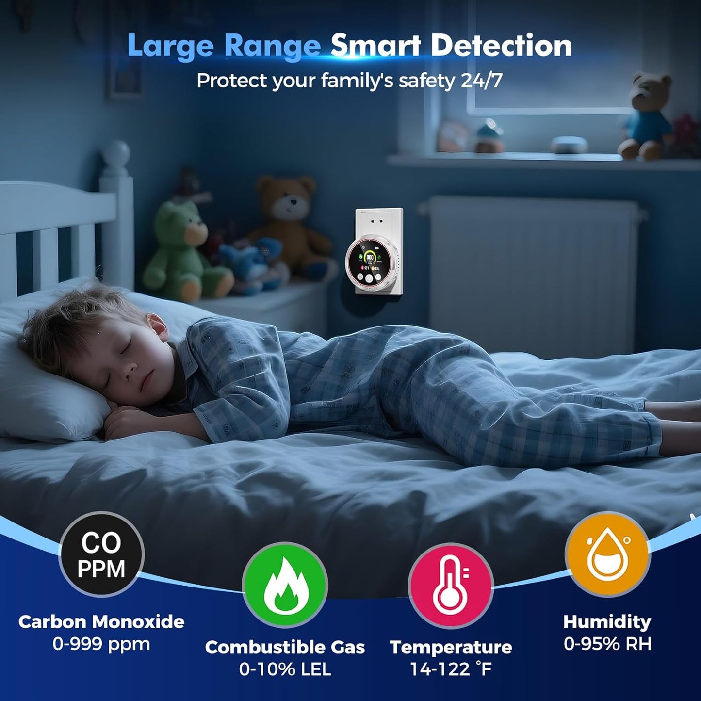 🏠 5-in-1 Smart Air Safety Monitor-YH