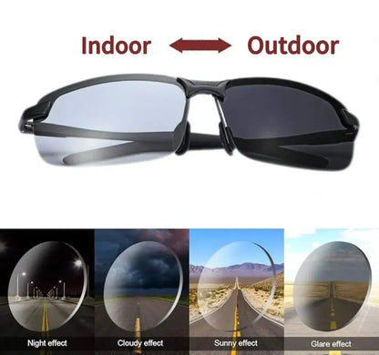 Heroiy™ HD Polarized Photochromic Sunglasses UV400 Protection | Retro Oversized Square | Unisex 2026 Essential  -YH