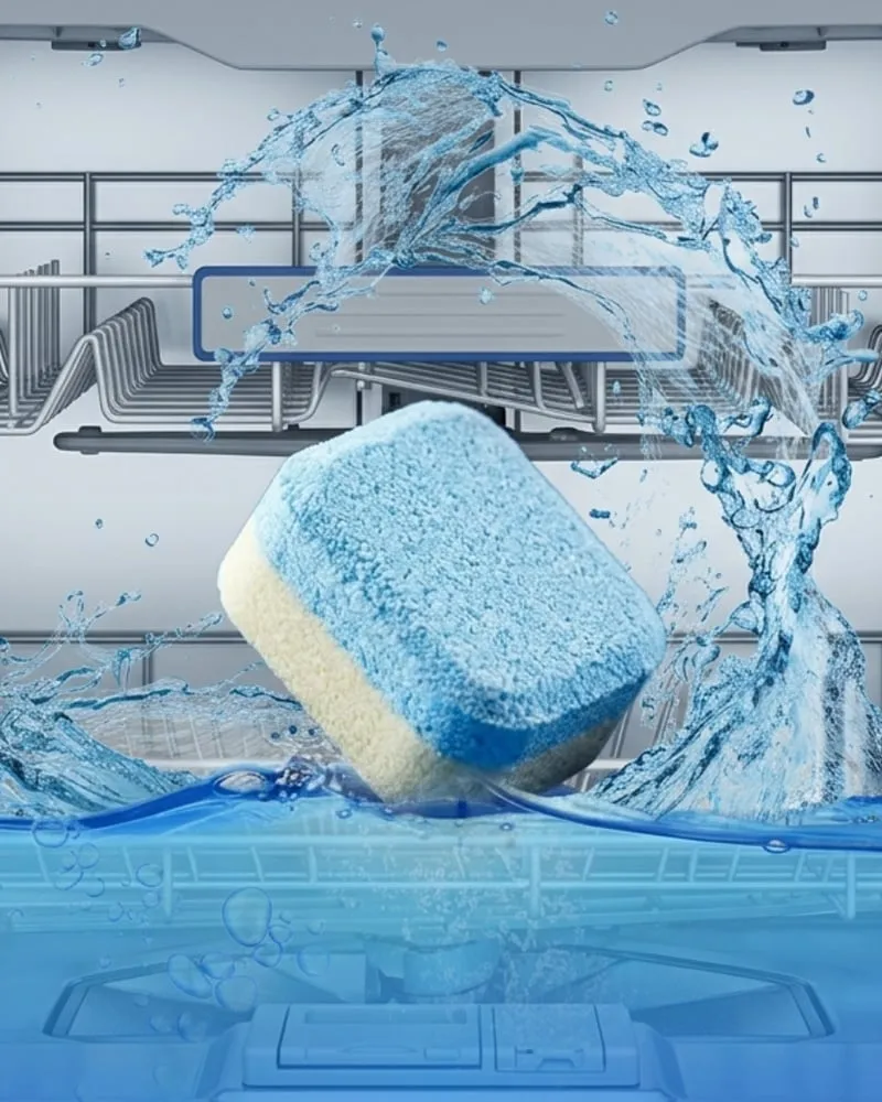 Dishwasher Deep Cleaner Tablets – Removes Grease, Limescale & Odor-Causing Buildup-JX