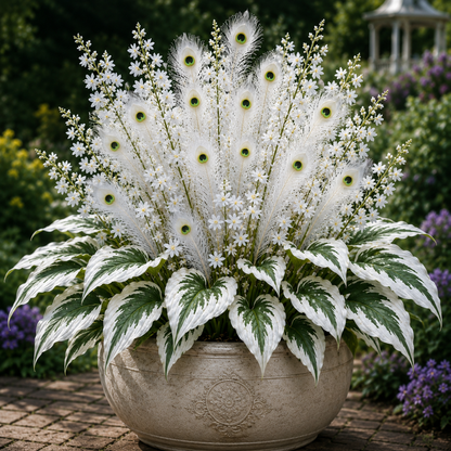 🏠🤗Peacock Flame Hosta Seeds💥 Stunning colors, illuminating any space-YH