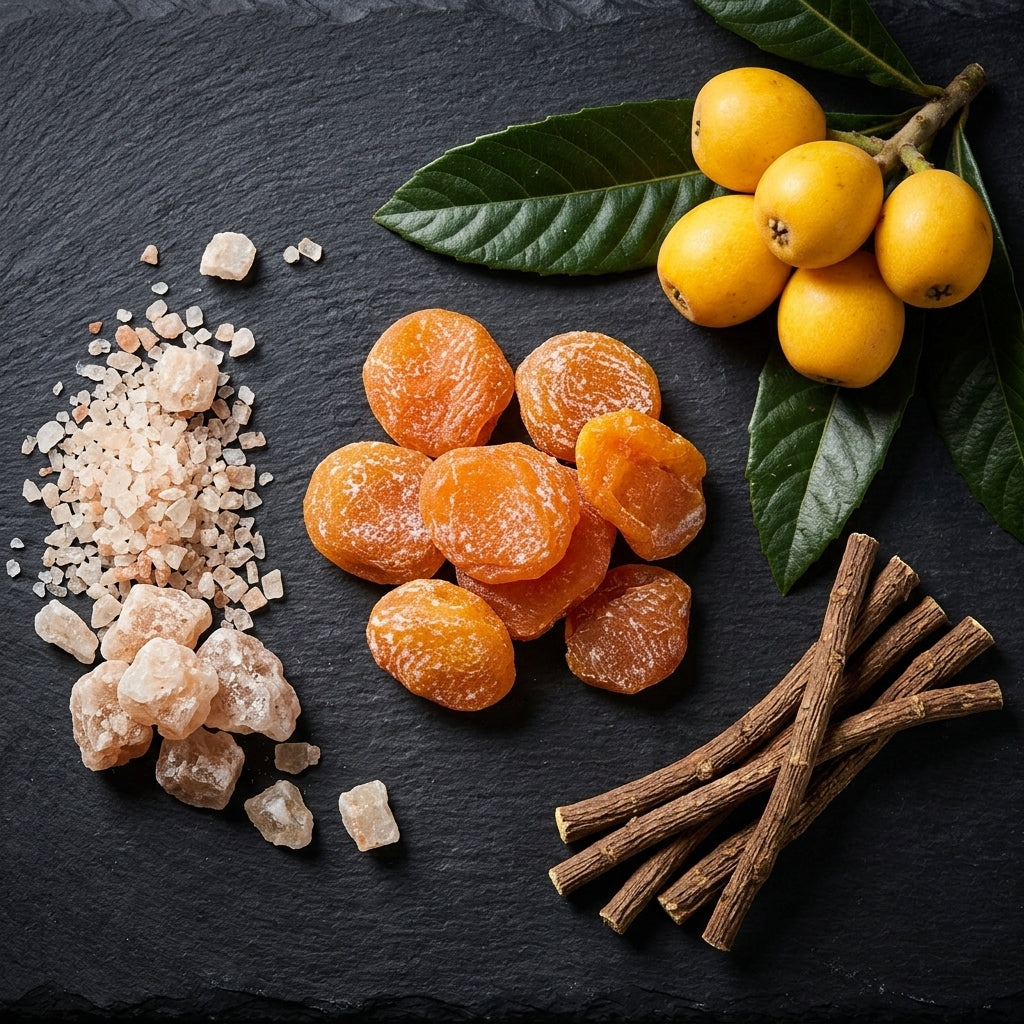 🌾 Natural Blood Care | Sugar-free Zero-Added Bamboo Salt Licorice Dried Loquat-JX