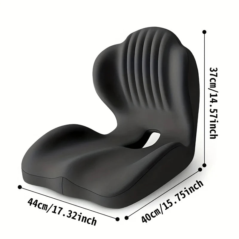 🔥Ergonomic Memory Foam Seat Cushion with Lumbar & Back Support, Relieves Back Pain, Reduces Pressure-JX