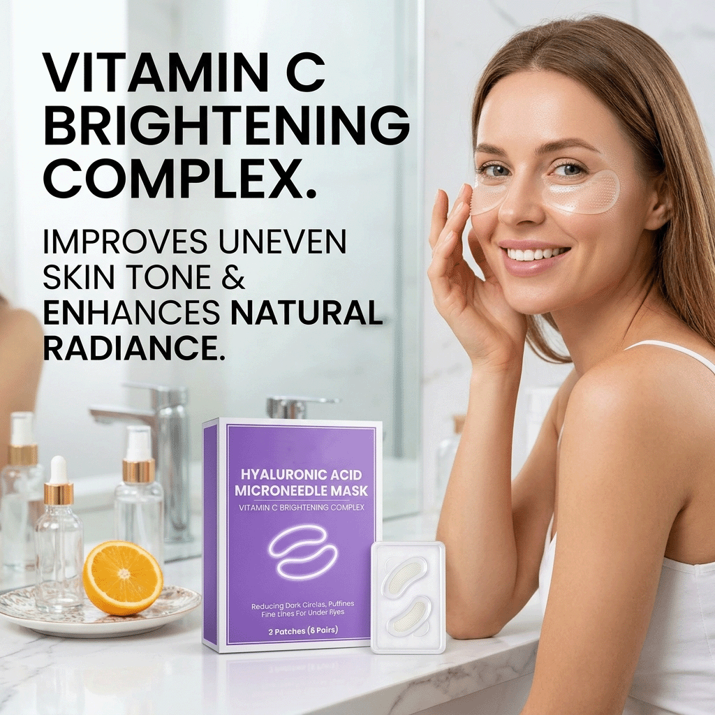 👁️👁️👁️ Upgraded New Packaging WAKE UP LOOKING YEARS YOUNGER Hyaluronic Acid Microneedle Eye Mask-ZGD