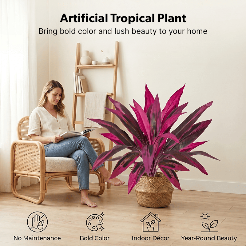 🎁 Last Day 60% OFF - Artificial Boston Fern & Dragon's Blood Tree Plants-YH