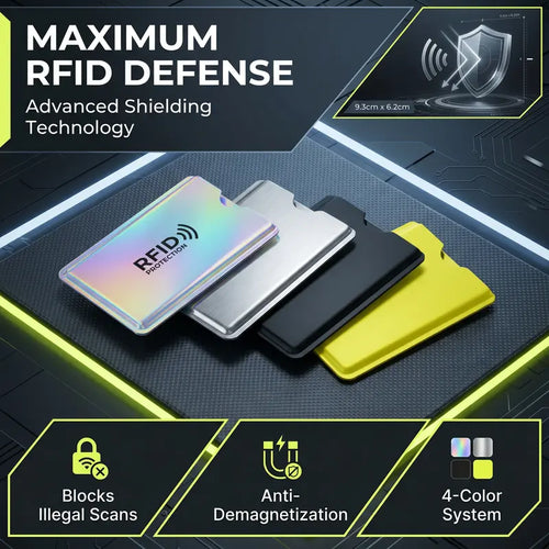 RFID Blocking Sleeves Set – Protection for Credit & ID Cards, Slim & Lightweight Design-ZGD