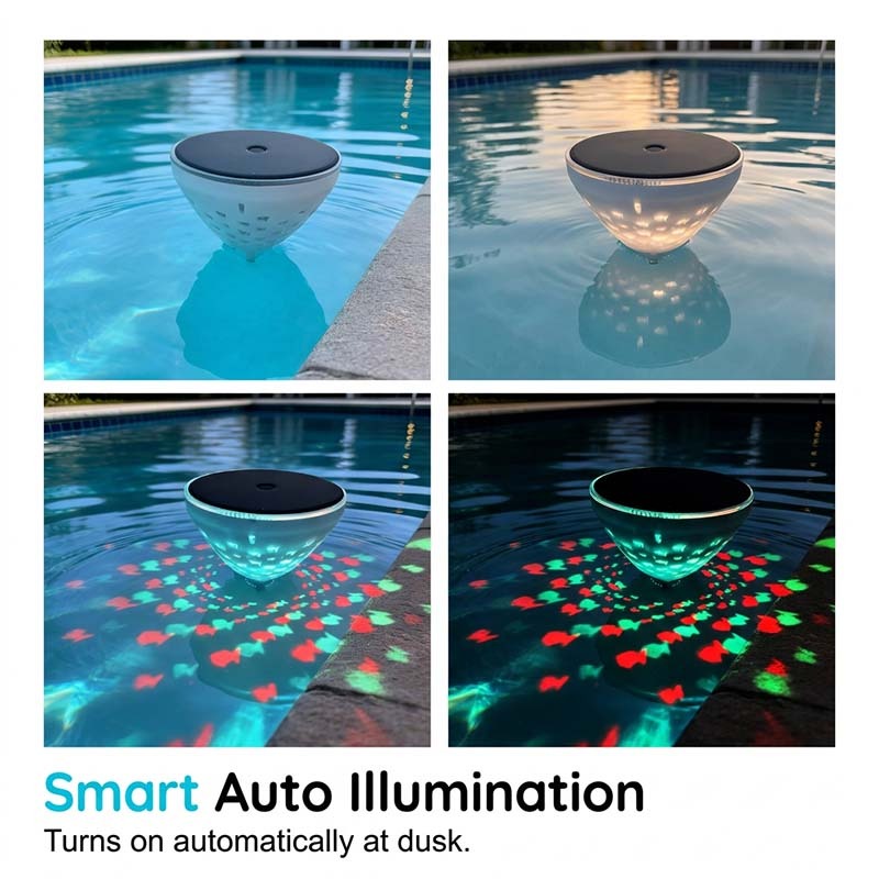 🎁2026 Hot Sale 50% OFF💕Solar Floating Pool Light with Fish Projection-ANN