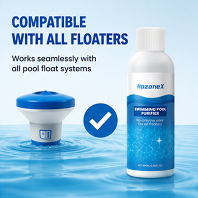 Pool Water Purifier Liquid | Clears Cloudy Green Pools, Improves All Filter Systems & Cuts Pool Maintenance Time-ANN