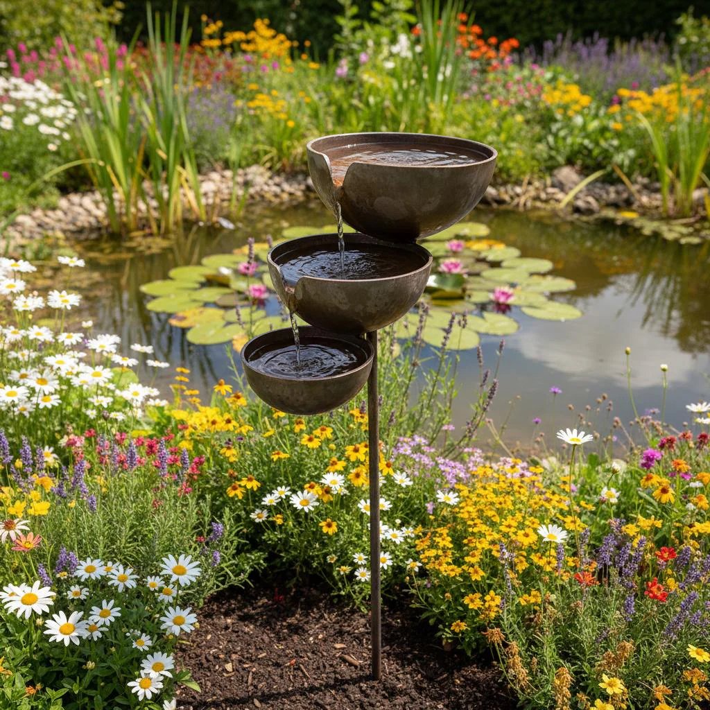 🔥Hot Sale🔥Bring Life Back To Your Garden – Rain Catcher Bird Bath 🌿🐦-YH