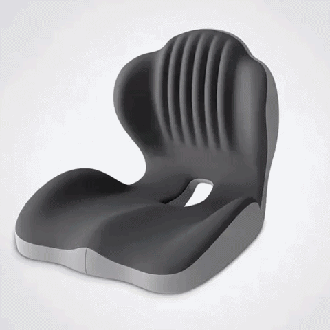 🔥Ergonomic Memory Foam Seat Cushion with Lumbar & Back Support, Relieves Back Pain, Reduces Pressure-JX