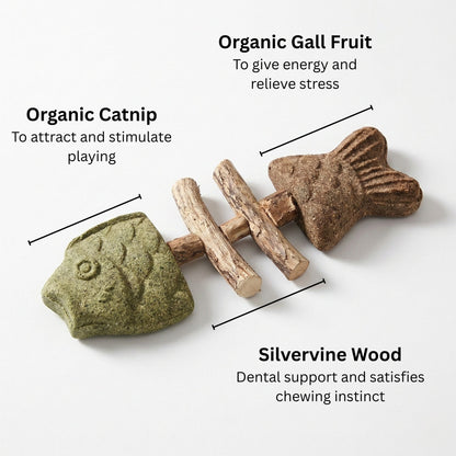 Catnip & Silvervine Chew-JX