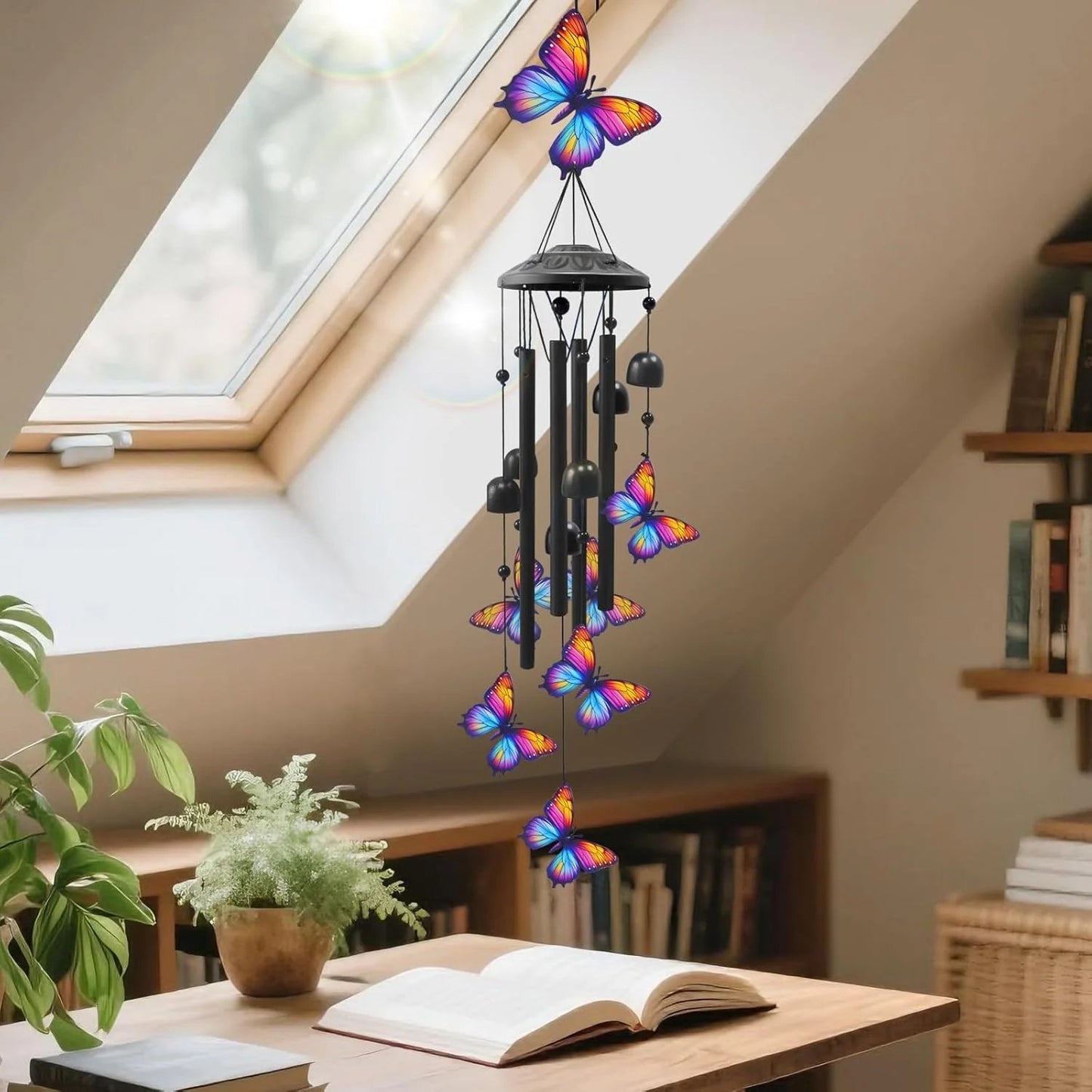 🔥Last Day 60% OFF🔥-🐦Vintage Colorful Hummingbird Wind Chime with Metal Tubes and Bells-YH