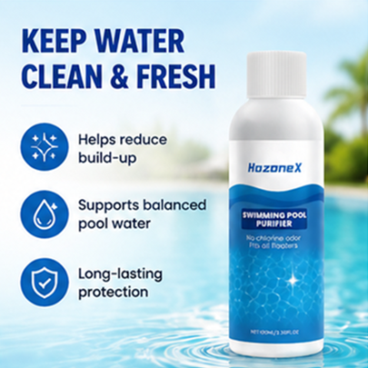 Pool Water Purifier Liquid | Clears Cloudy Green Pools, Improves All Filter Systems & Cuts Pool Maintenance Time-ANN