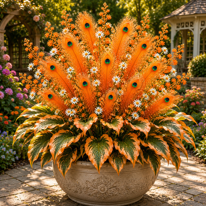 🏠🤗Peacock Flame Hosta Seeds💥 Stunning colors, illuminating any space-YH