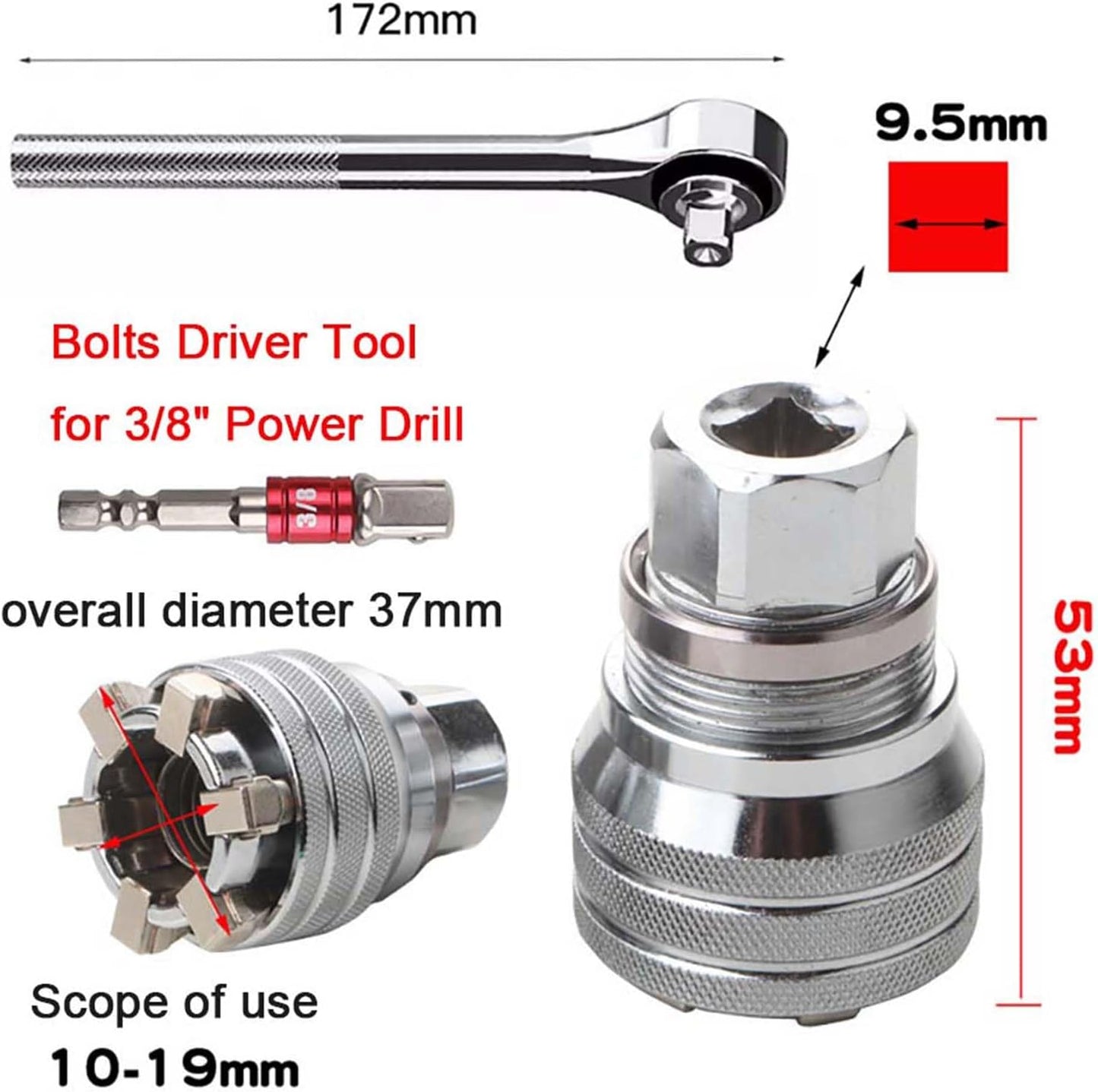 🚗Multi-Function Universal Socket Wrench Tool-YH