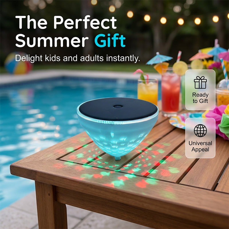 🎁2026 Hot Sale 50% OFF💕Solar Floating Pool Light with Fish Projection-ANN