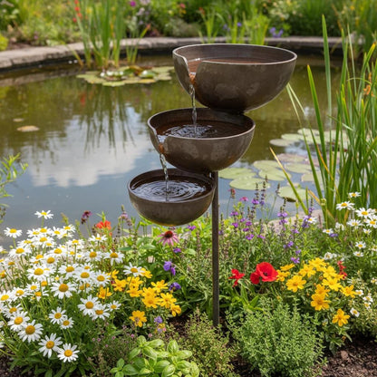 🔥Hot Sale🔥Bring Life Back To Your Garden – Rain Catcher Bird Bath 🌿🐦-YH