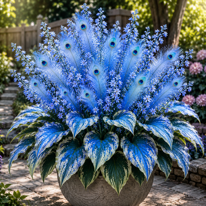 🏠🤗Peacock Flame Hosta Seeds💥 Stunning colors, illuminating any space-YH