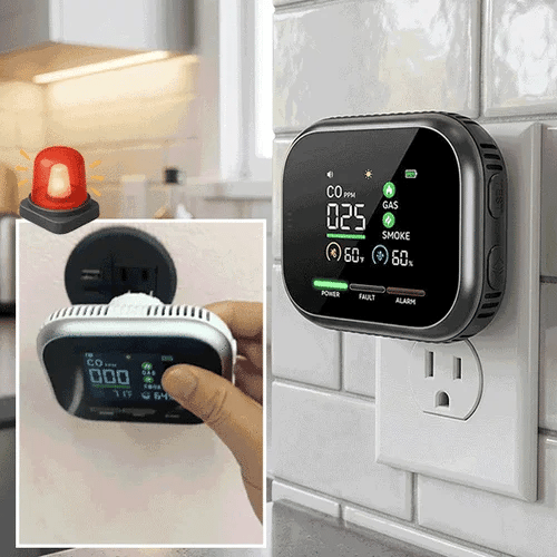 6-in-1 Combustible Gas Detector – Fast & Accurate Leak Alarm for Home & Office Safety-YH