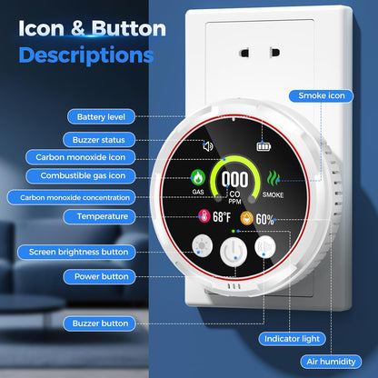 🏠 5-in-1 Smart Air Safety Monitor-YH