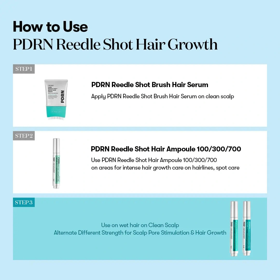 PDRN Microneedle Scalp Serum Brush – Hair Thickening & Root Activating Treatment for Fuller, Healthier-Looking Hair-YH