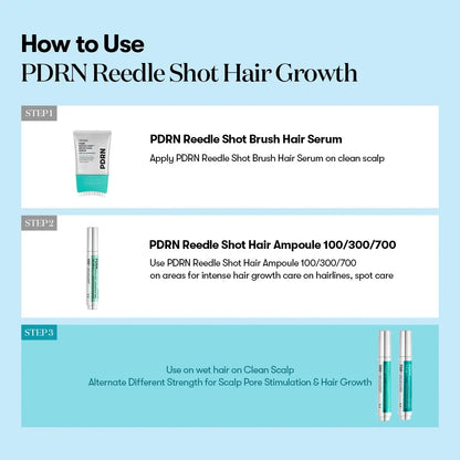 PDRN Microneedle Scalp Serum Brush – Hair Thickening & Root Activating Treatment for Fuller, Healthier-Looking Hair-YH