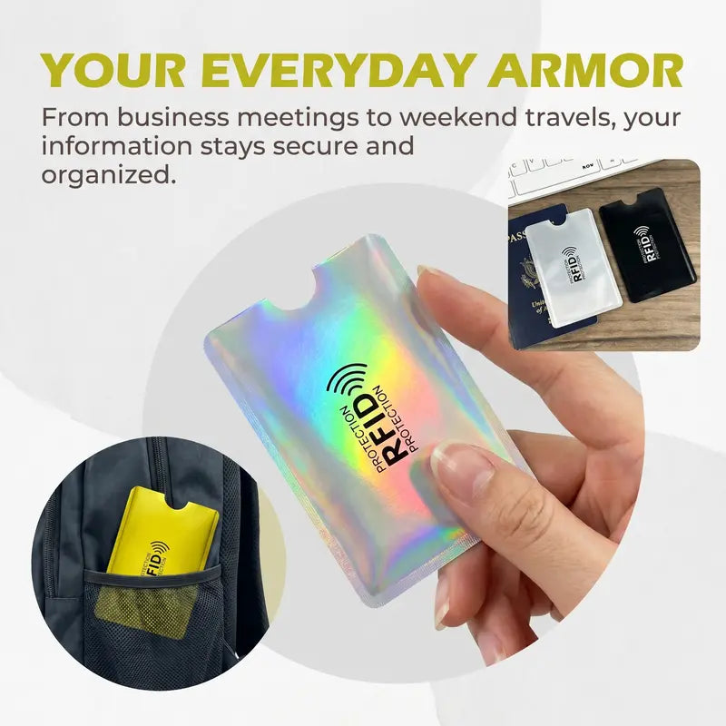 RFID Blocking Sleeves Set – Protection for Credit & ID Cards, Slim & Lightweight Design-ZGD
