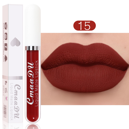 Matte Velvet Lip Gloss, Non-Stick Cup And Non-Fading Full-Coverage Lip Gloss, Suitable For All Skin Types, Multiple Colors To Choose From, Ideal For Everyday Use-JX