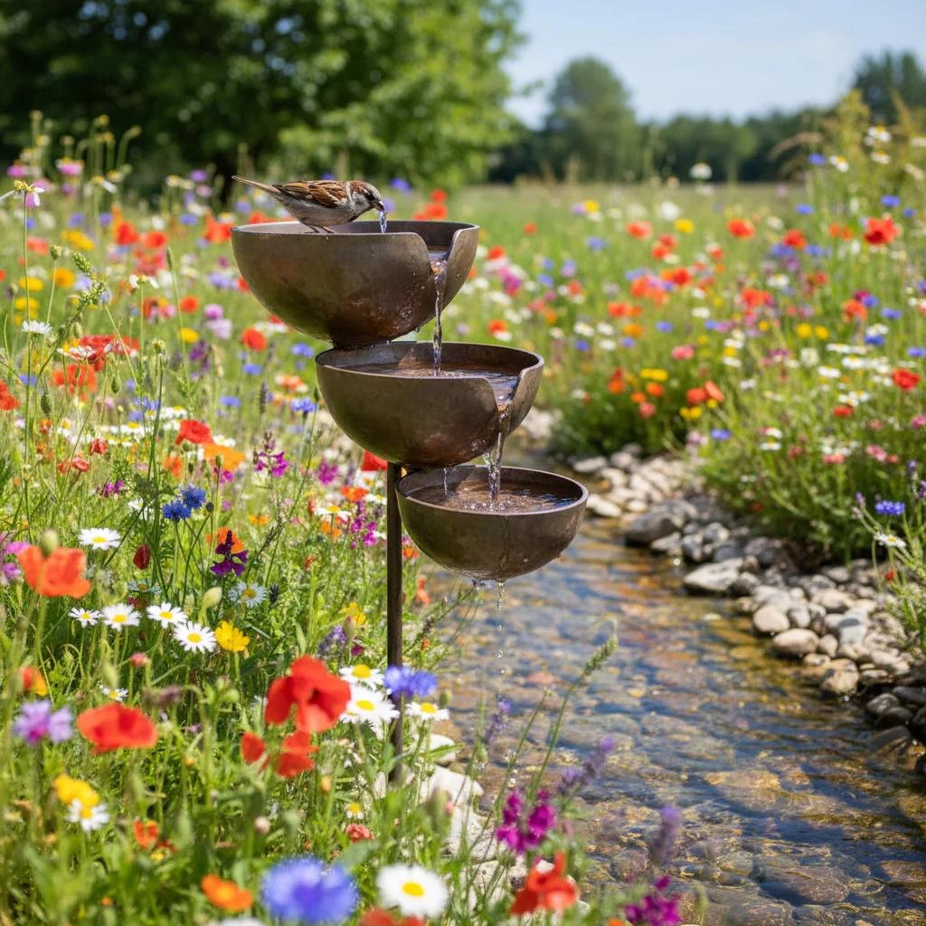 🔥Hot Sale🔥Bring Life Back To Your Garden – Rain Catcher Bird Bath 🌿🐦-YH