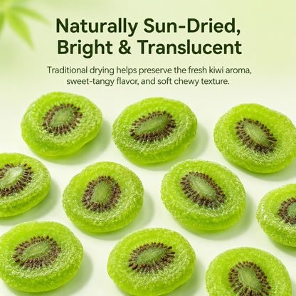 Premium Dried Kiwi Fruit Slices – Sweet, Tangy & Soft-Chewy Real Fruit Snack-CW