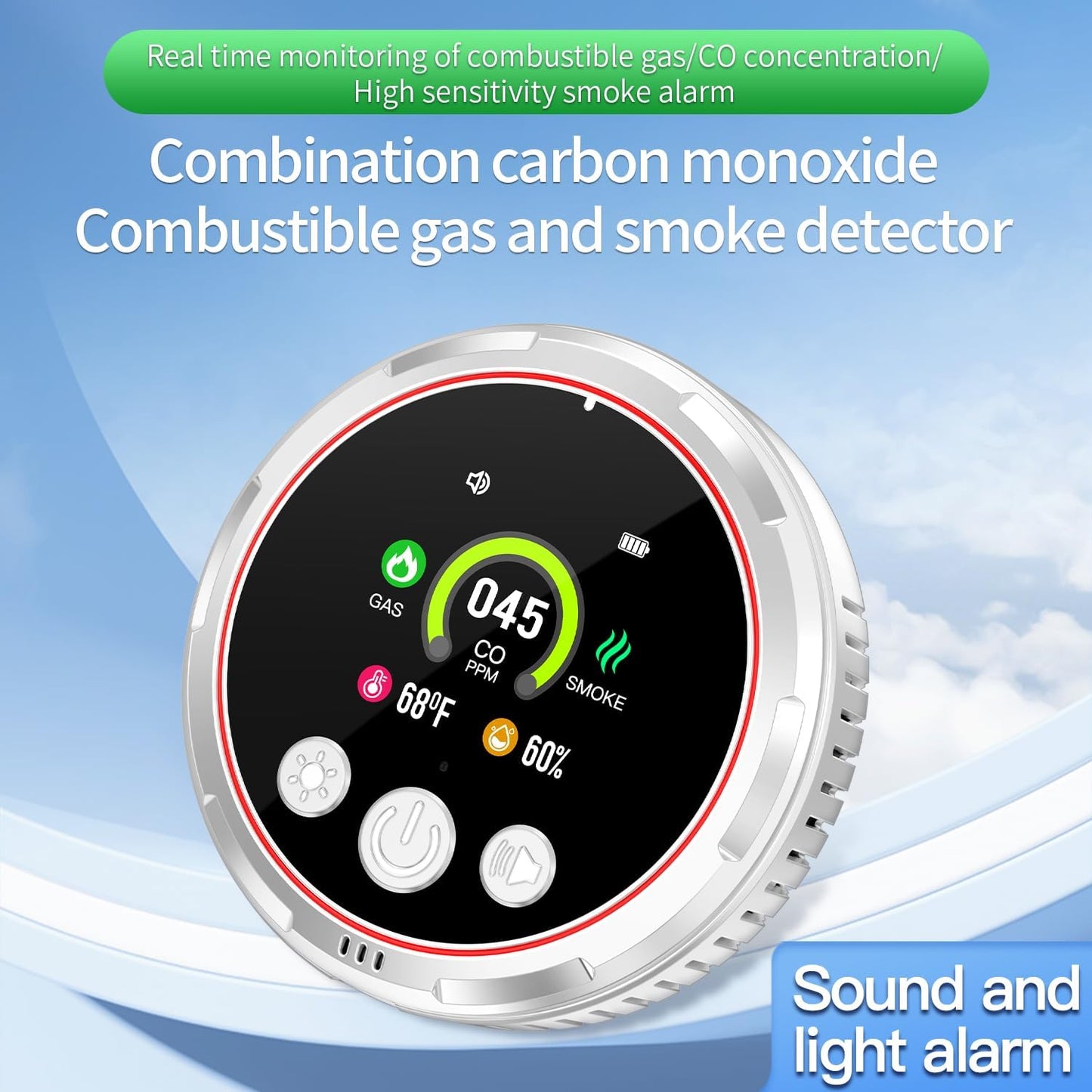 🏠 5-in-1 Smart Air Safety Monitor-YH