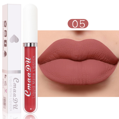 Matte Velvet Lip Gloss, Non-Stick Cup And Non-Fading Full-Coverage Lip Gloss, Suitable For All Skin Types, Multiple Colors To Choose From, Ideal For Everyday Use-JX