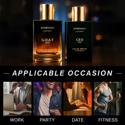 Gentlemen’s Fragrance Set with CEO MAN Perfume & G.O.A.T. MAN Aroma.-YH